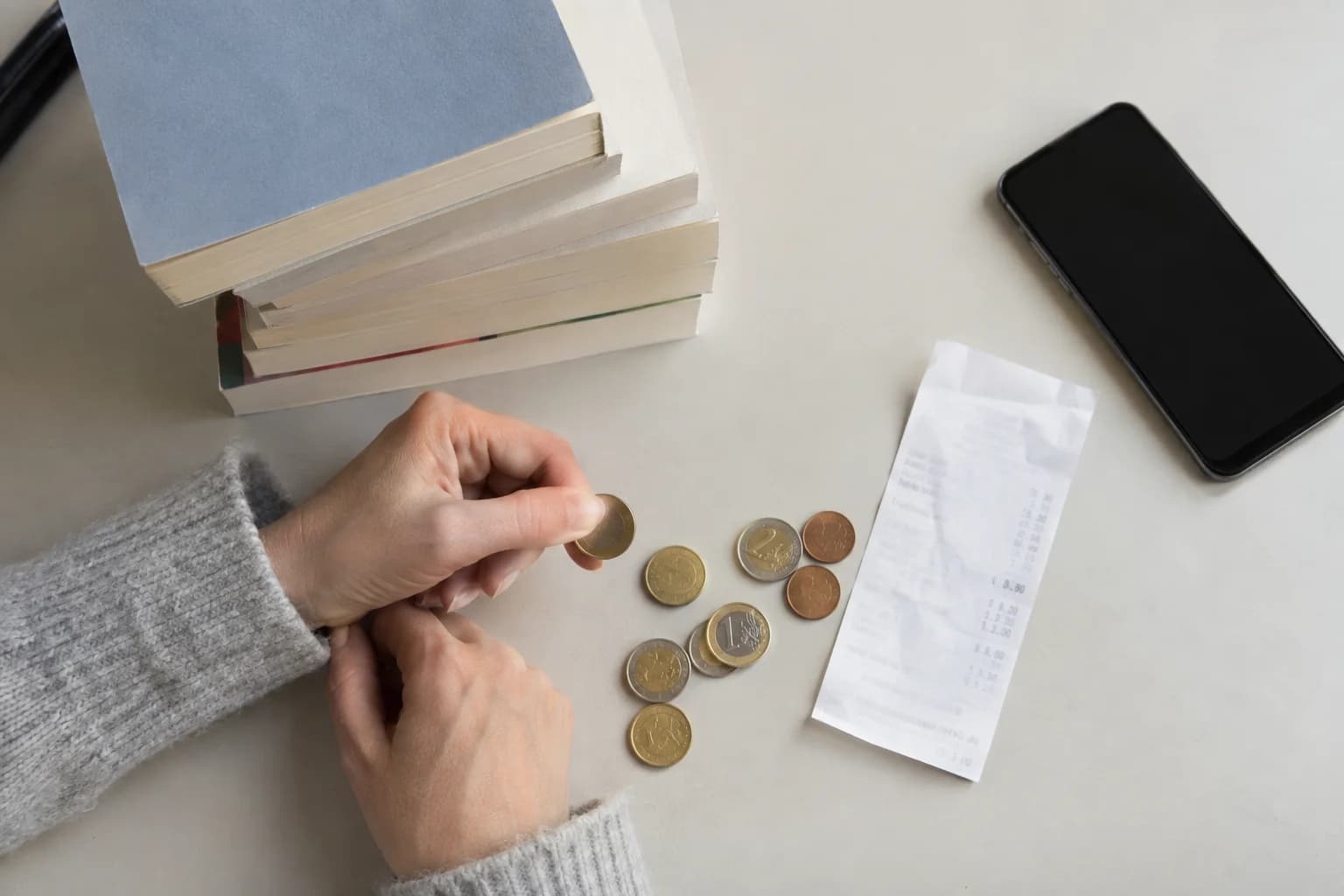 Le matériel pour comparer les dépenses d’une préparation au concours.