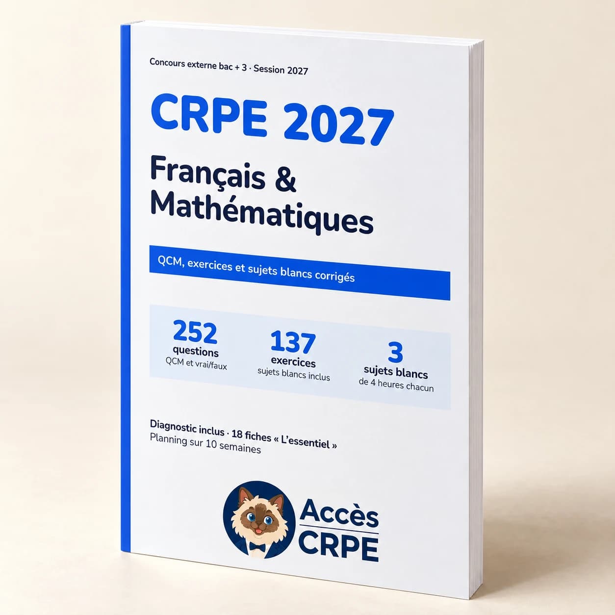 Le livre broché CRPE 2027 — Français & Mathématiques